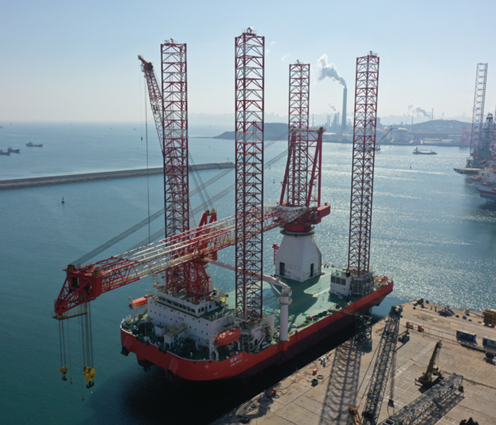 1,000-ton Self-propelled Jack-up Turbine Installation Vessel